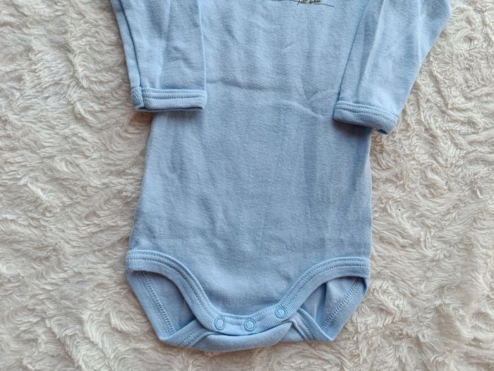 Lot de 2 bodies manches longues Garçon 6 mois Ours Petit bateau 100% coton - photo numéro 13
