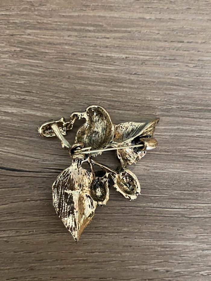 Broche oiseau sur branche rétro - photo numéro 4