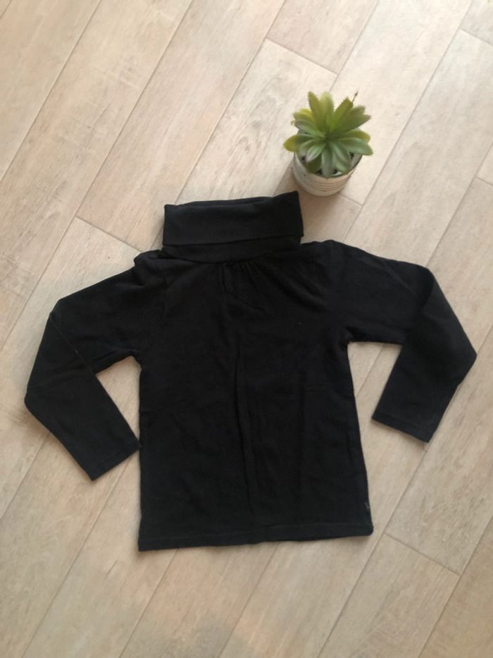 Tee-shirt col roulé noir fille Okaïdi - photo numéro 3