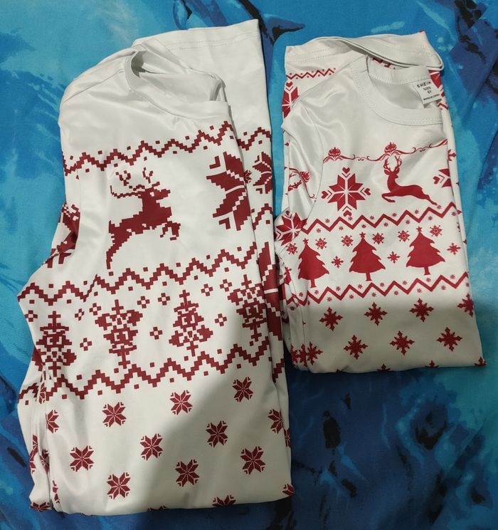Lot de 2 robes mère/ fille motif Noël fille 6 ans et femme taille L