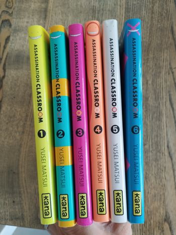 Manga Assassination classroom lot tomes 1 a 6