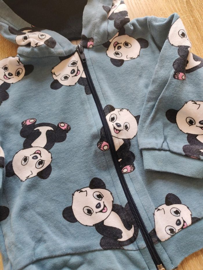 Ensemble veste et tee-shirt panda - photo numéro 4