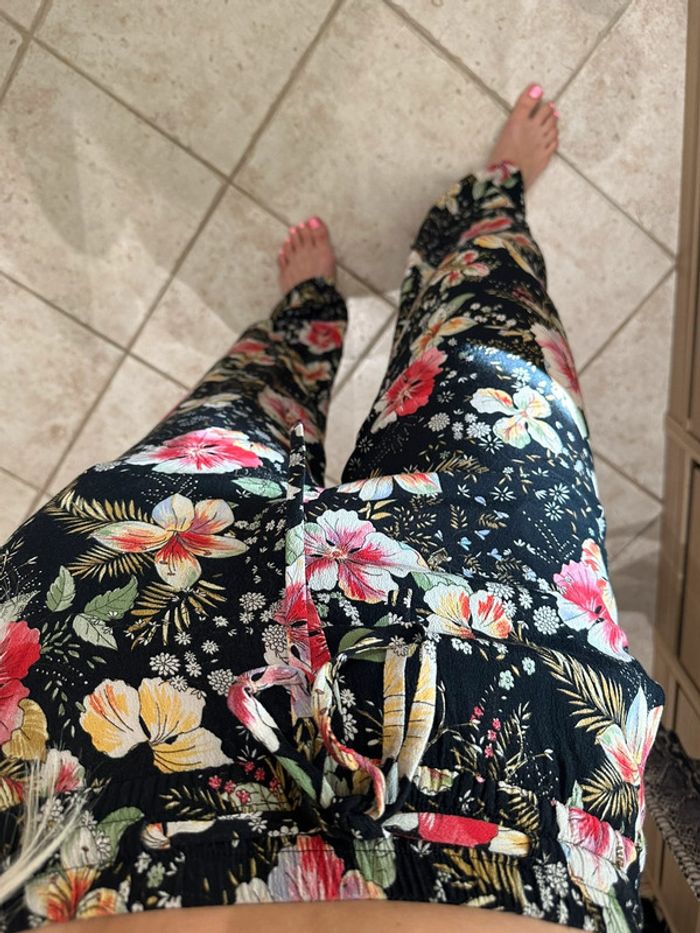 Pantalon fluide à fleurs - photo numéro 2