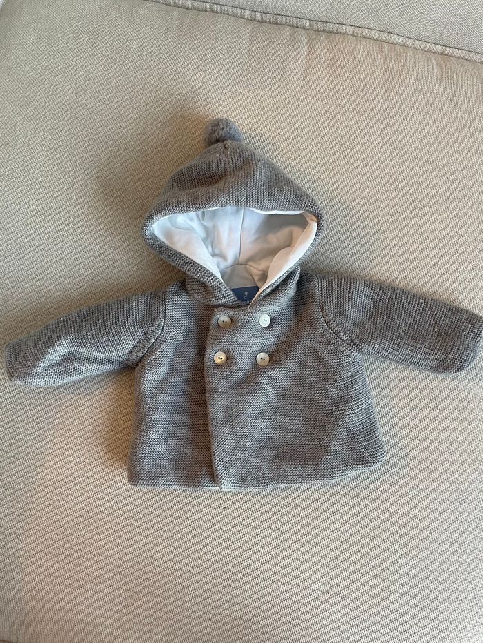 Veste jacadi Tricot 1 mois