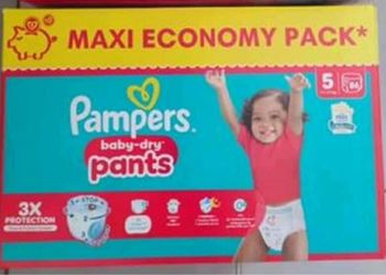 1 carton de couches Pampers taille 5 pants
