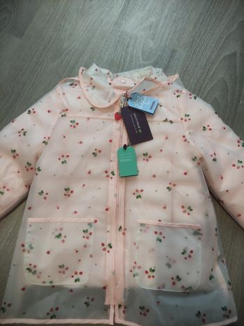 Très beau manteau rose fraise 🍓 sergent major taille 6 ans neuf avec étiquette