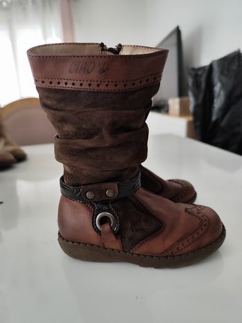 superbe botte en cuir ciao italienne taille 24  cuir