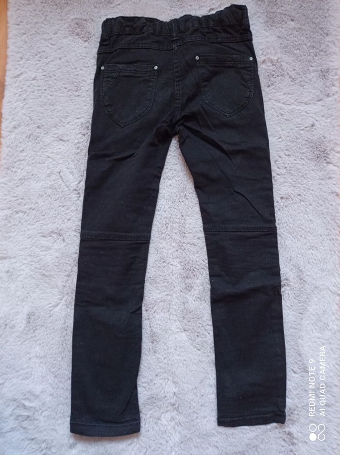 Pantalon fille noir motard, In extenso, taille 7 ans - photo numéro 2