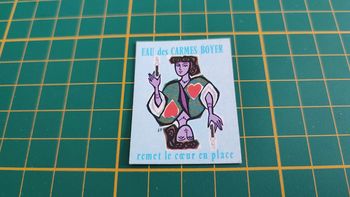 Affiche Eau des Carmes Boyer pièce détachée jeu de société Défense d'afficher Gay-Play #C02