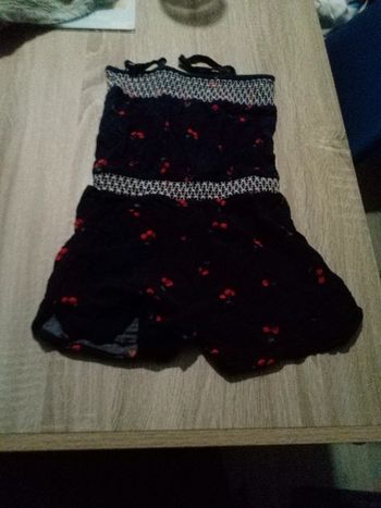 Combi short bleu Cerises