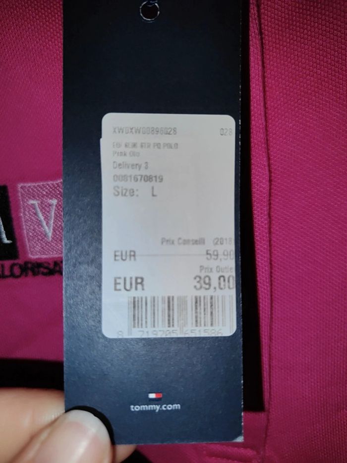 Polo rose tommy Hilfiger - photo numéro 5