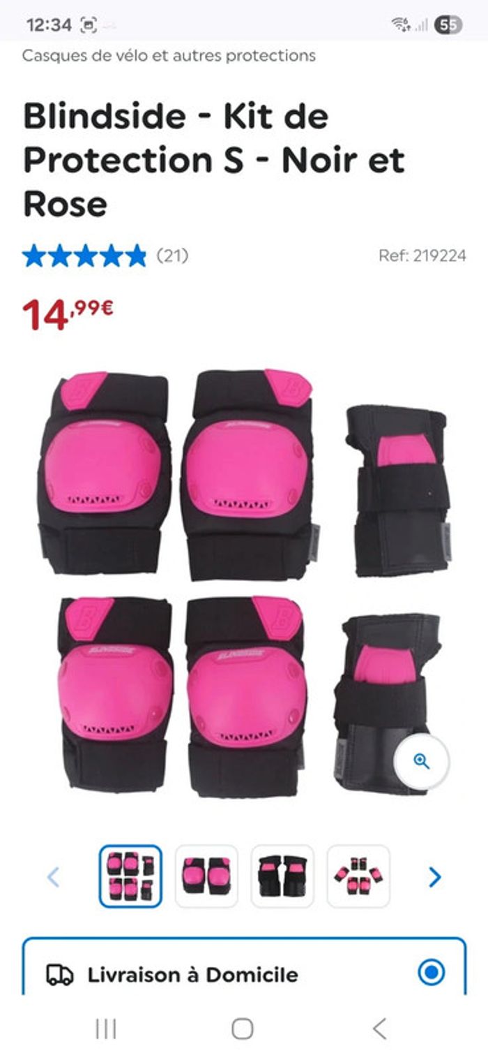 Rollers + casque + kit de protection - photo numéro 8