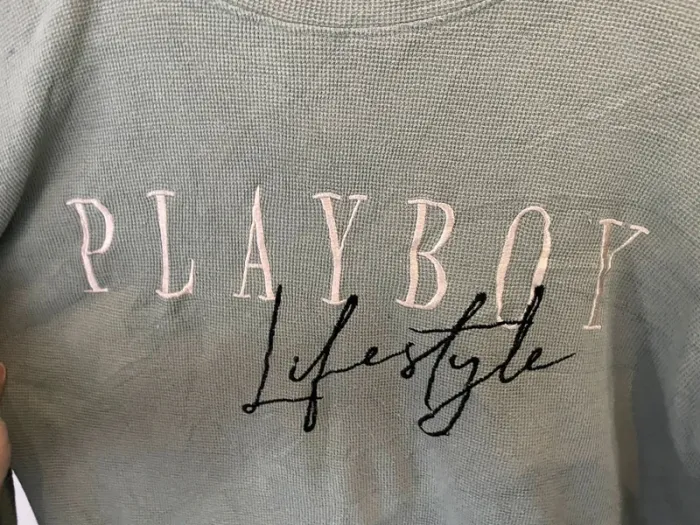 Playboy x Missguided crewneck sweater green women’s M - photo numéro 2