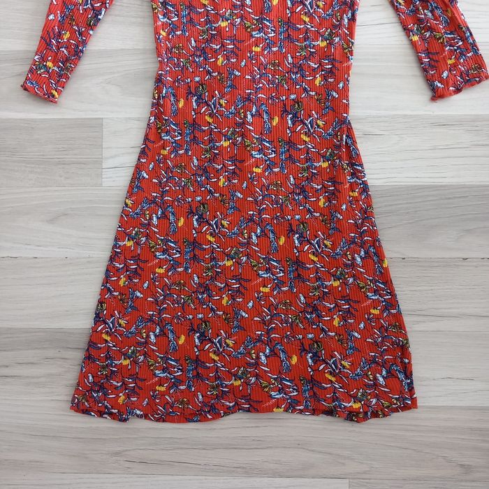 Robe imprimée mi-longue a manches longues taille S - photo numéro 4