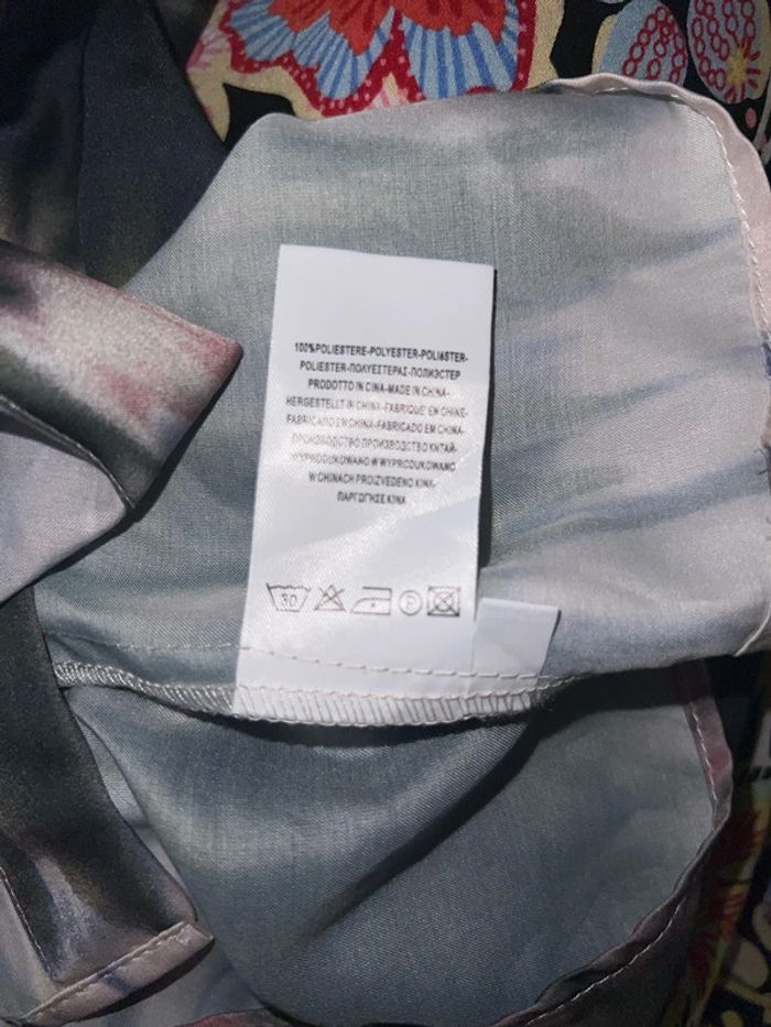 Robe chemise imprimée satinée Taille L - photo numéro 10