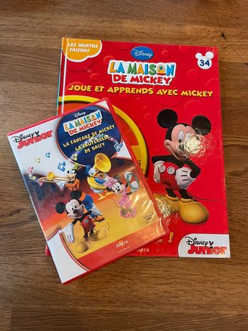 Livre Disney Junior La maison de Mickey Numero 34 avec le DVD Numéro 34