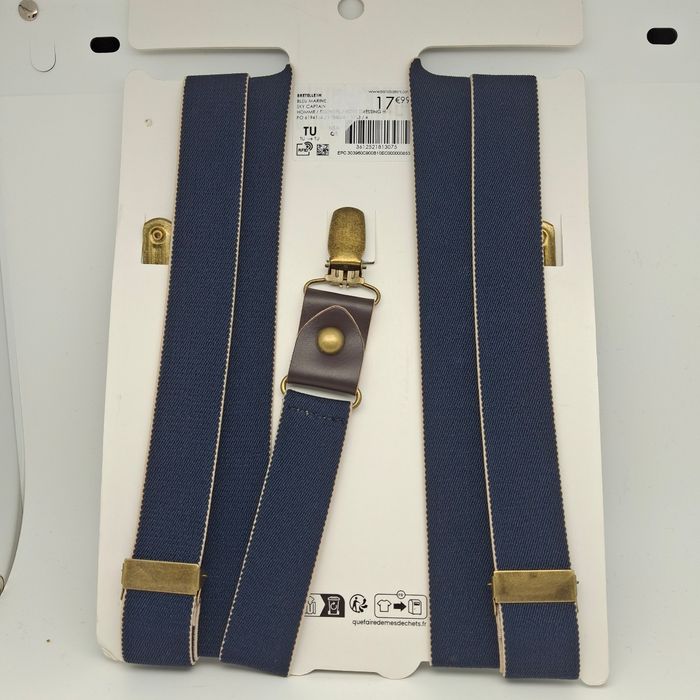 Bretelles Bleu Marine Homme Bonobo Neuf - photo numéro 2