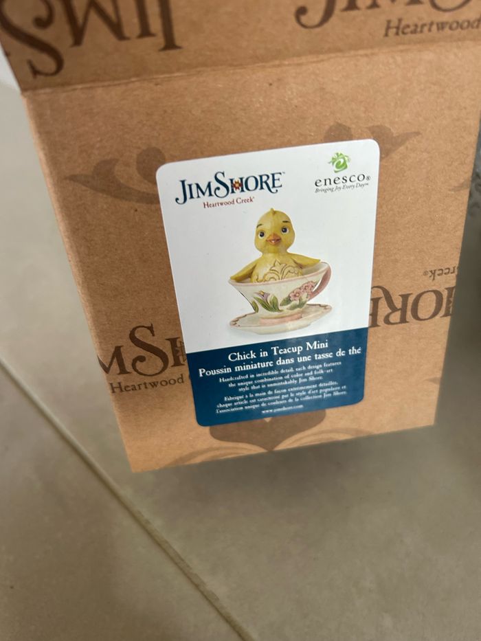 Figurine Mini Poussin Dans Une Tasse À Thé - Jim Shore Heartwood Creek - photo numéro 4