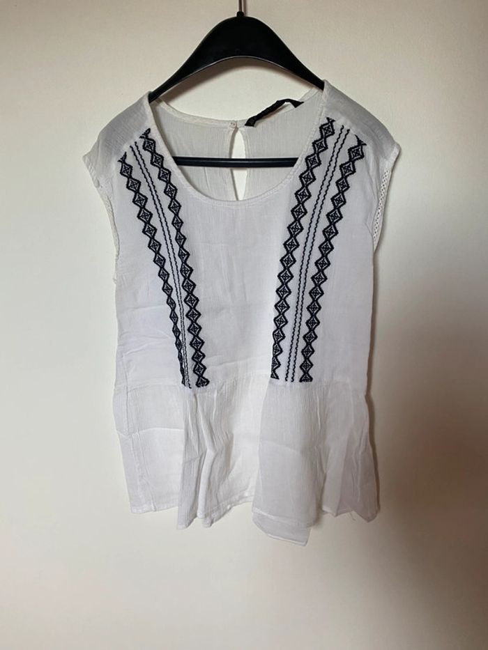 Blouse sans manches/ top péplum - photo numéro 2