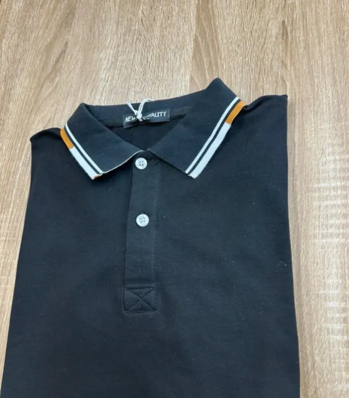 Polo homme noir taille M neuf t-shirt homme noir - photo numéro 2