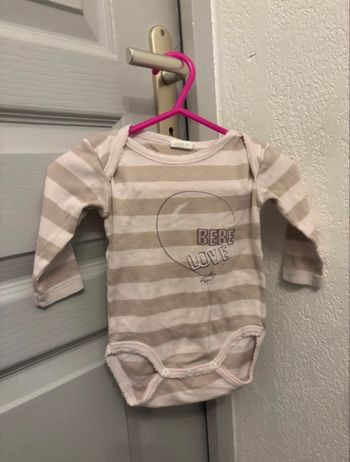 Body manches longues mots d’enfants 3 mois 