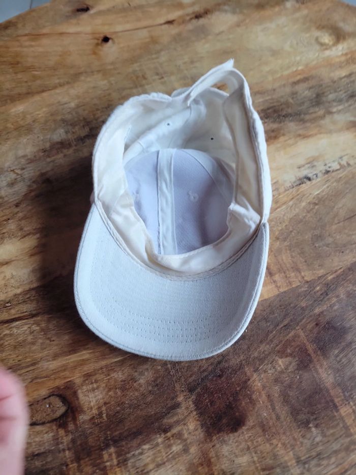 Casquette blanc crème enfant scratch - photo numéro 2