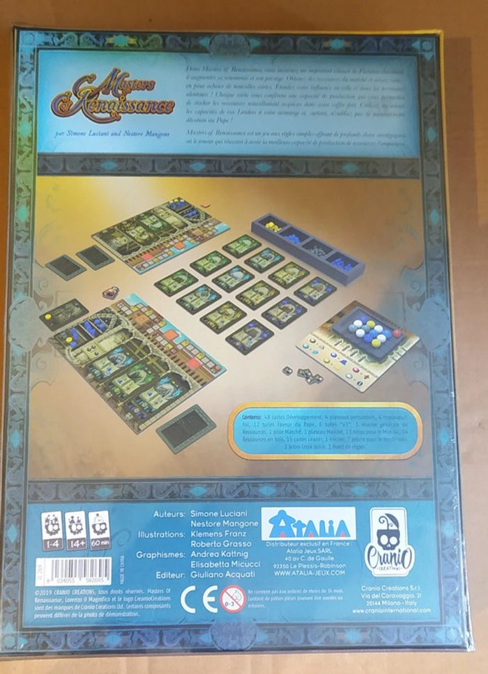 Masters of Renaissance - Jeu de société sous emballage - Prix Ferme - photo numéro 2