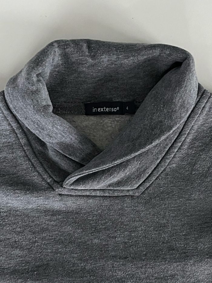 Pull gris col châle 4 ans - photo numéro 2
