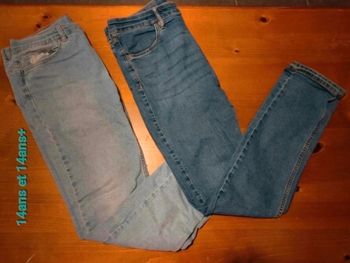 Lot de 2 jeans garcon 14 ans