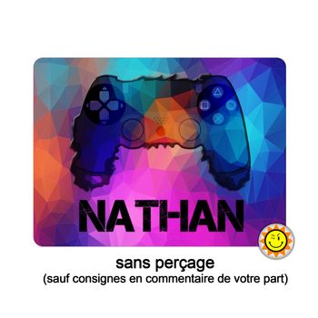 Plaque prénom ados  aluminium personnalisée 15x20 cm