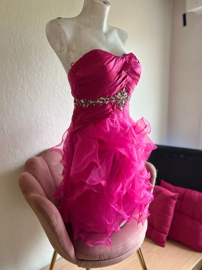 💗 Robe bustier courte fuchsia – Taille 38 – Neuve avec étiquette 💗 - photo numéro 4