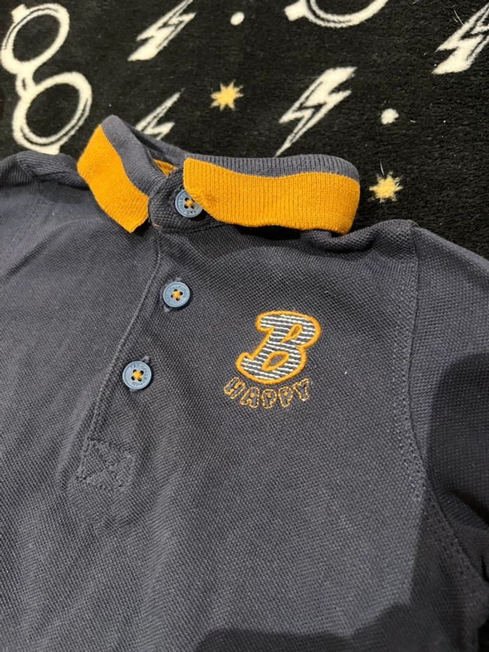 Tes shirt manche longue avec col 9 mois garçon - photo numéro 2