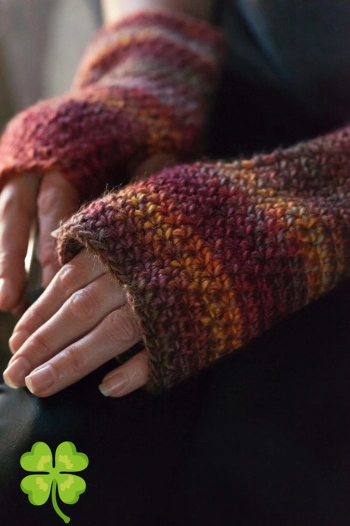Mitaines colorées au crochet - photo numéro 7