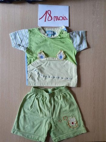 Ensemble short tee-shirt 18mois