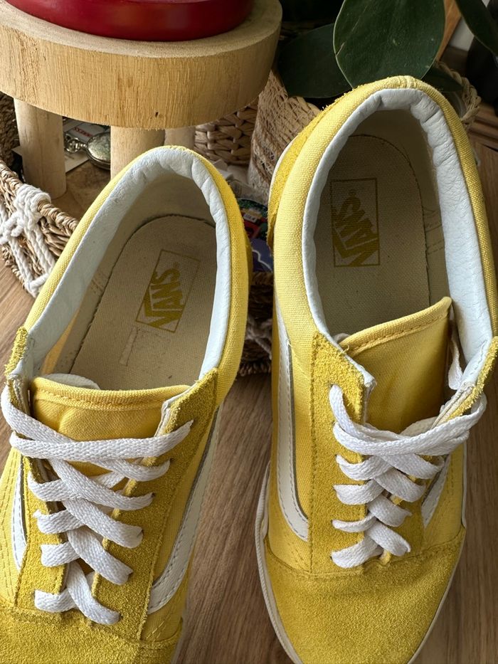 Vans old school jaune et blanche - photo numéro 3