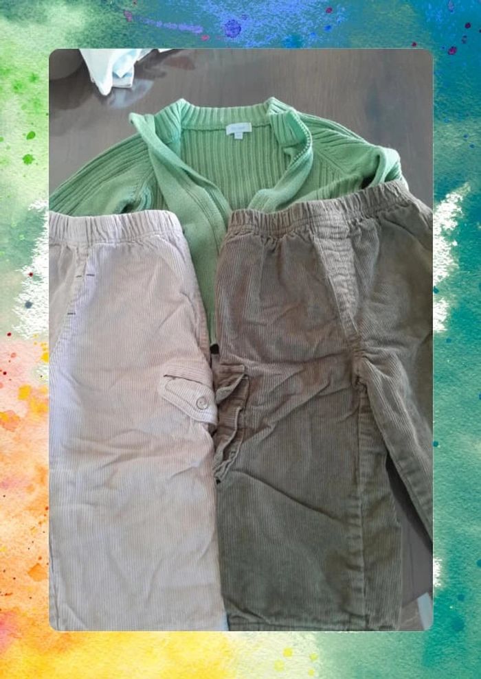 Lot gilet pantalon 18 mois
