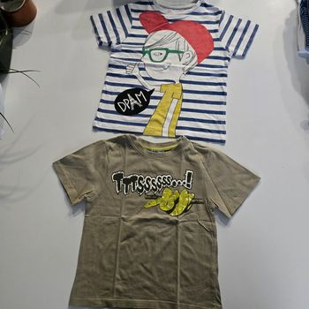 Lot de 2 t-shirts manches courtes  - 5 ans