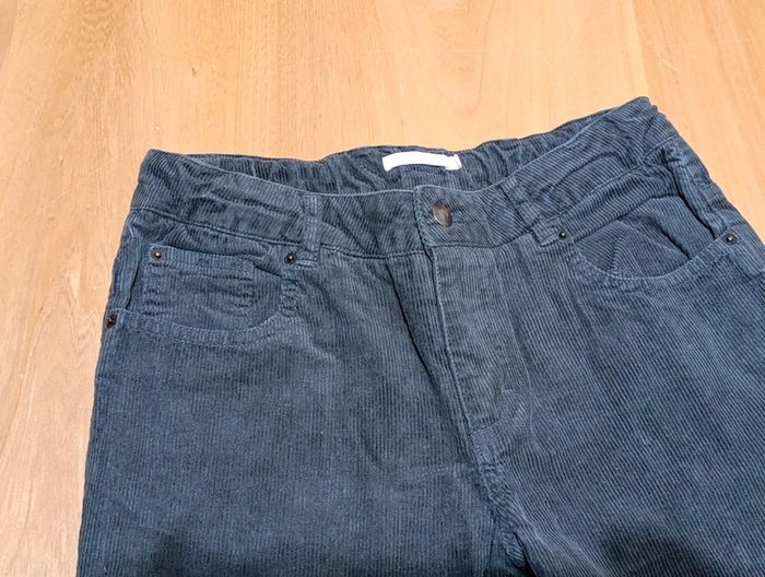 Pantalon velours gris foncé 12 ans - photo numéro 3