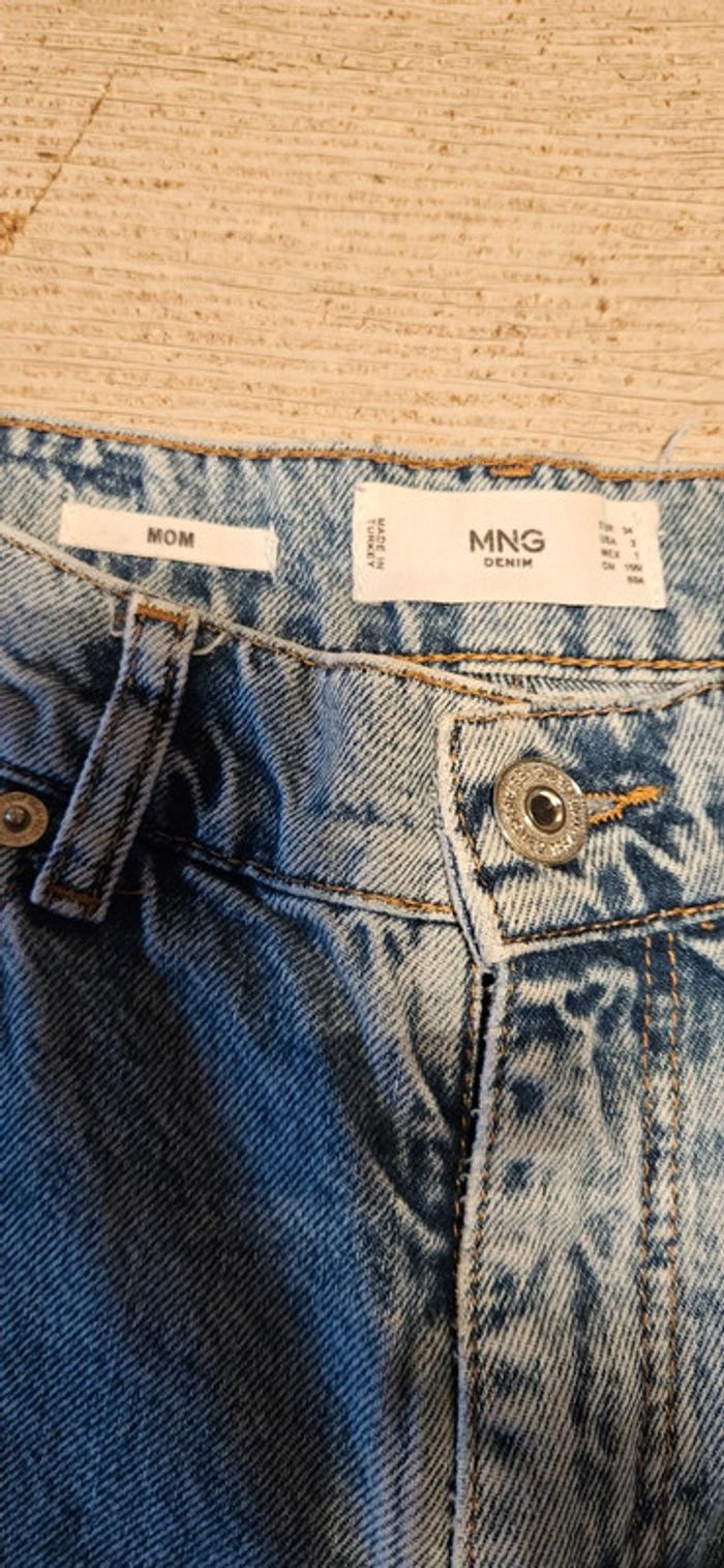 Jean s bleu Mom de Mango, taille 34, nickel - photo numéro 8