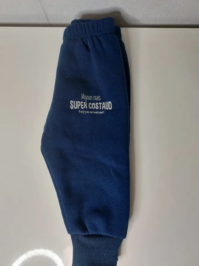 Pantalon jogging bleu marine " Super costaud" - photo numéro 3