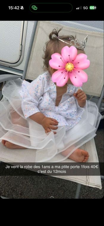 Robe anniversaire bébé