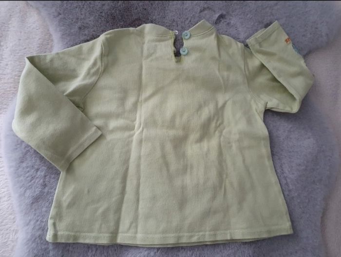 T.shirt manches longues vert clair Clayeux 2 ans - photo numéro 5