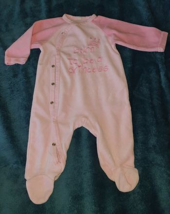 Pyjama velours Tex t. 6 mois