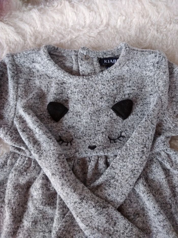 Robe manches longues Fille 1 mois Chat Kiabi - photo numéro 4