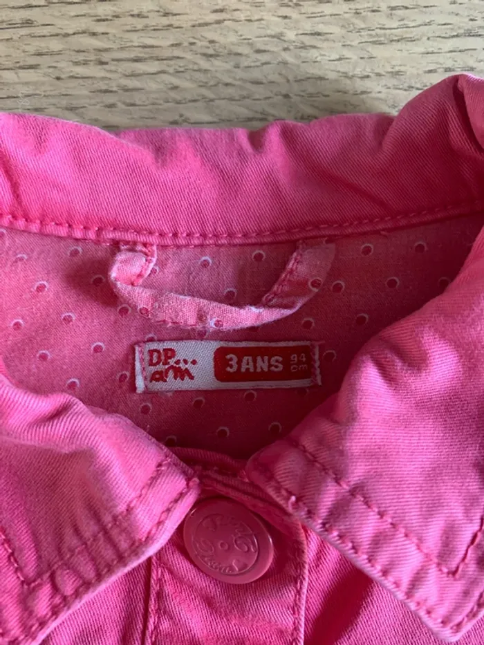 Veste jean rose 3 ans - photo numéro 2