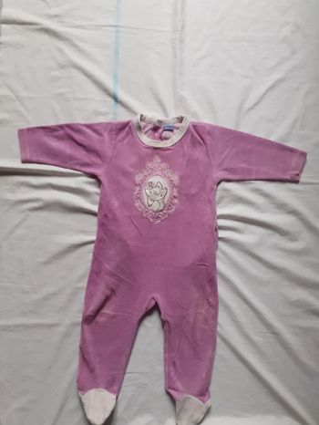 Babygros mauve motif Aristochat