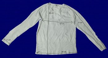 Pull blanc à col rond grande taille Emma Pernelle (Gémo)