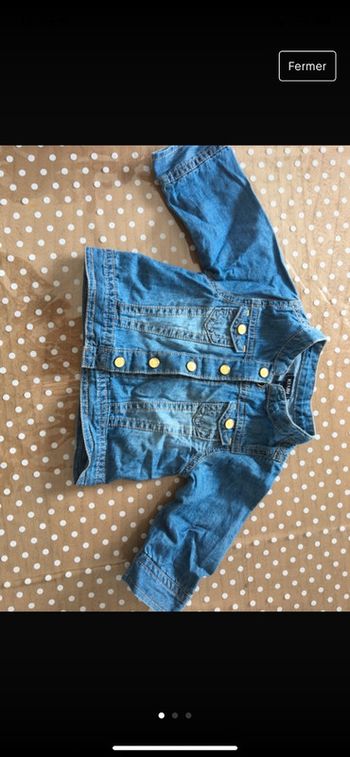 Veste jean kiabi 3 mois