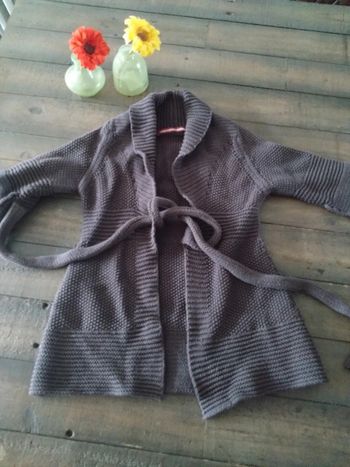 Gilet long marron fille 8 ans comptoir des cotonniers