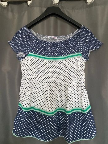 Jolie blouse à pois